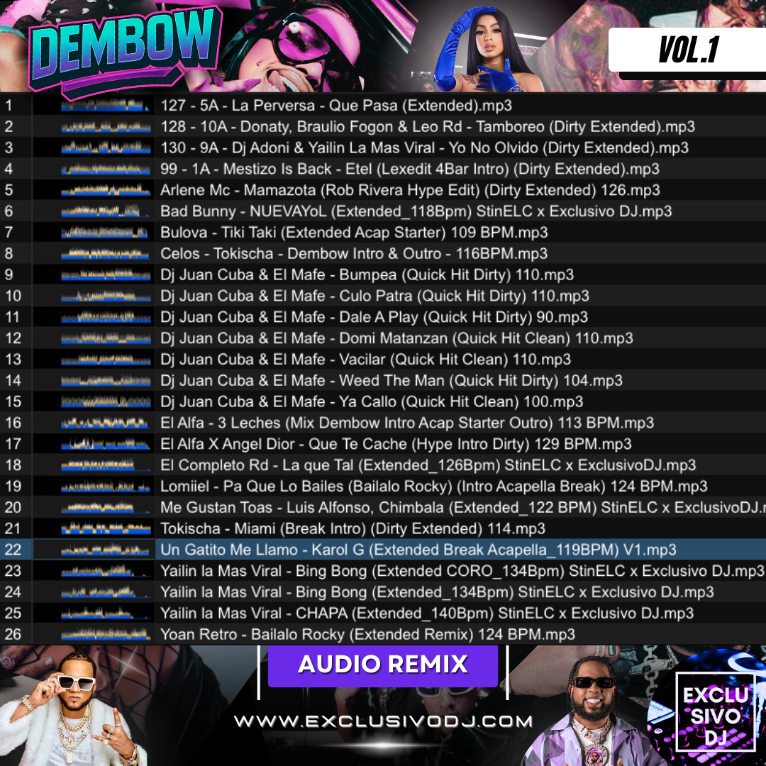 DEMBOW NUEVO 2025 (Vol.1) Audio