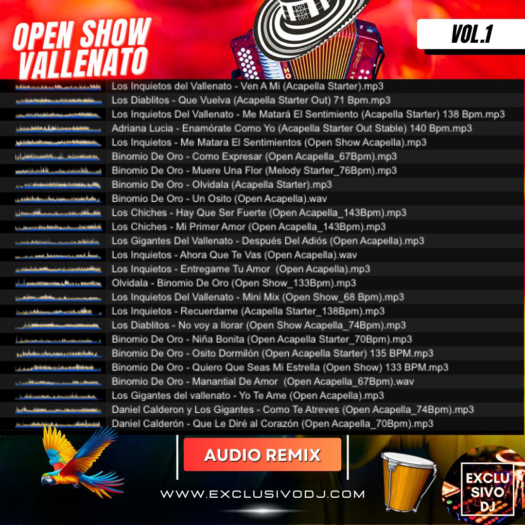 VALLENATO - Open Show (Vol.1) Audio