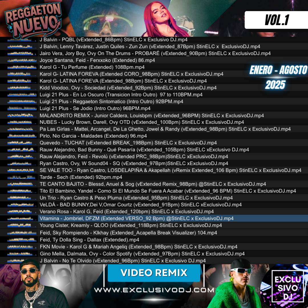 REGGAETON NUEVO 2025 (Vol.1) Video