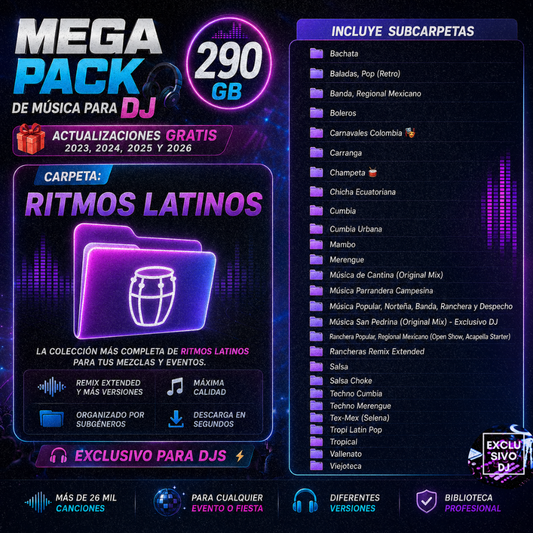 MEGA PACK TODOS LOS GENEROS (Audio) 🎧