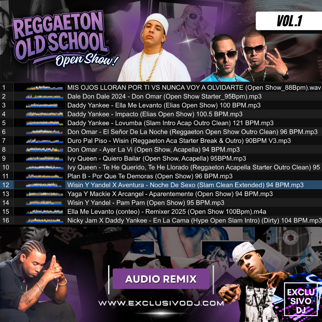 REGGAETON OLD SCHOOL - Open Show (Vol.1) Audio