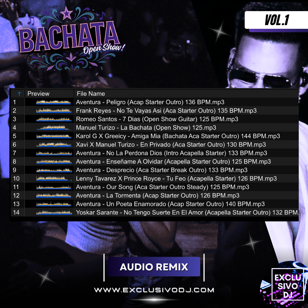 BACHATA - Open Show (Vol.1) Audio