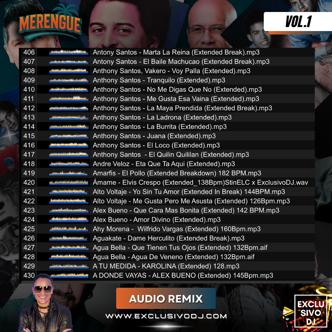 MERENGUE CLÁSICO - Extended (Vol.1) Audio