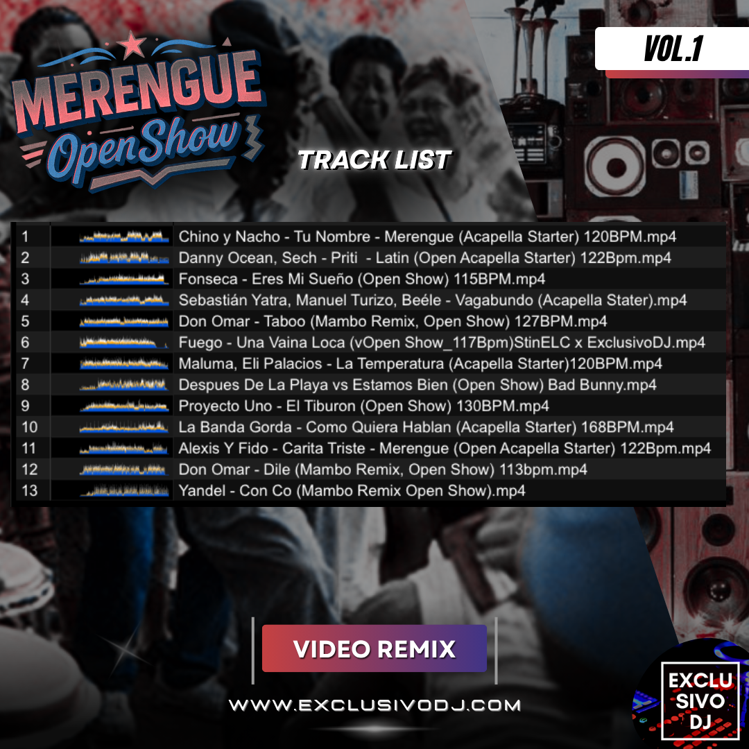 MAMBO/MERENGUE - Open Show (Vol.1) Video
