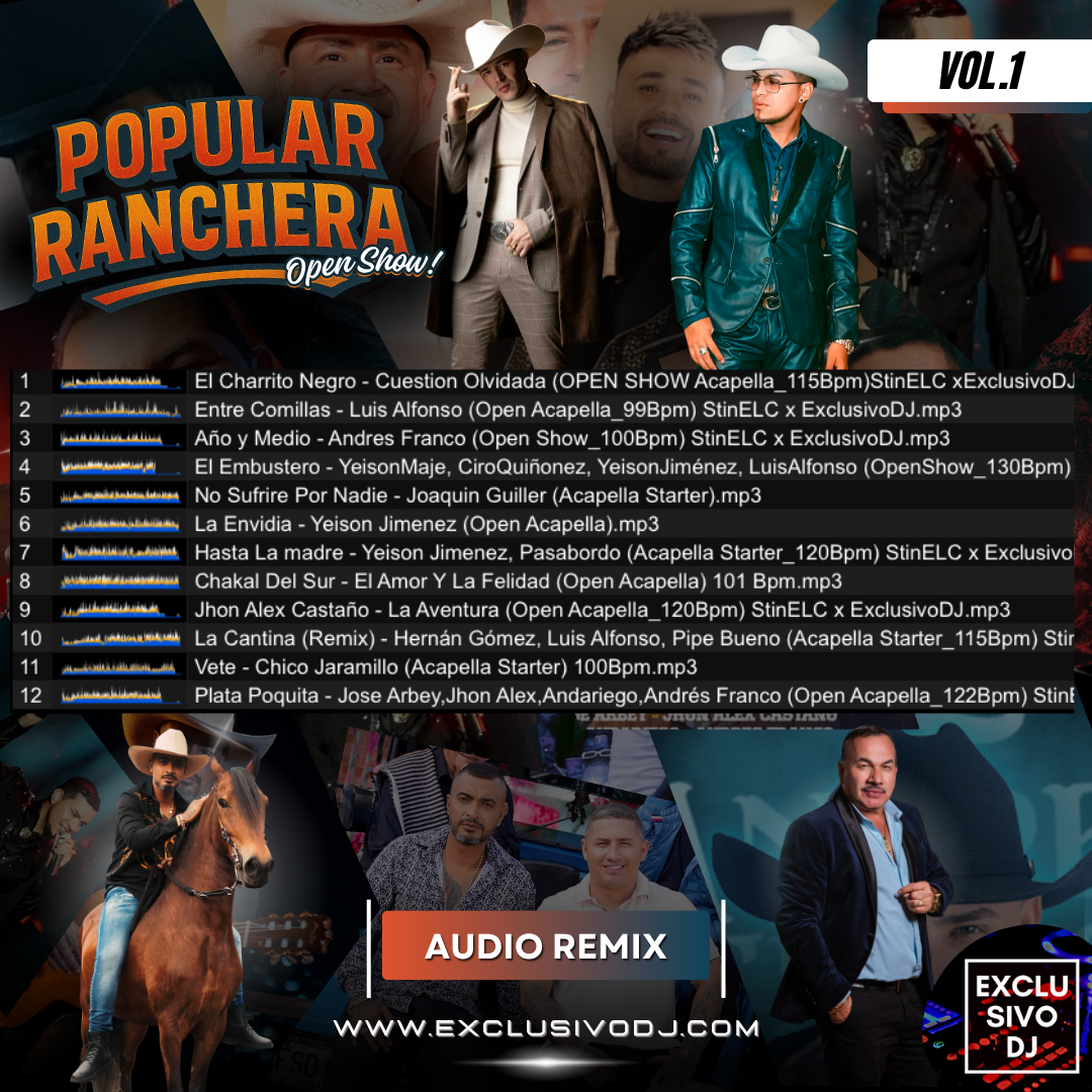POPULAR RANCHERA - Open Show (Vol.1) Audio