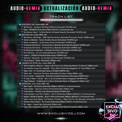 ACTUALIZACIÓN ABRIL (AUDIO) 2026 🎧📀