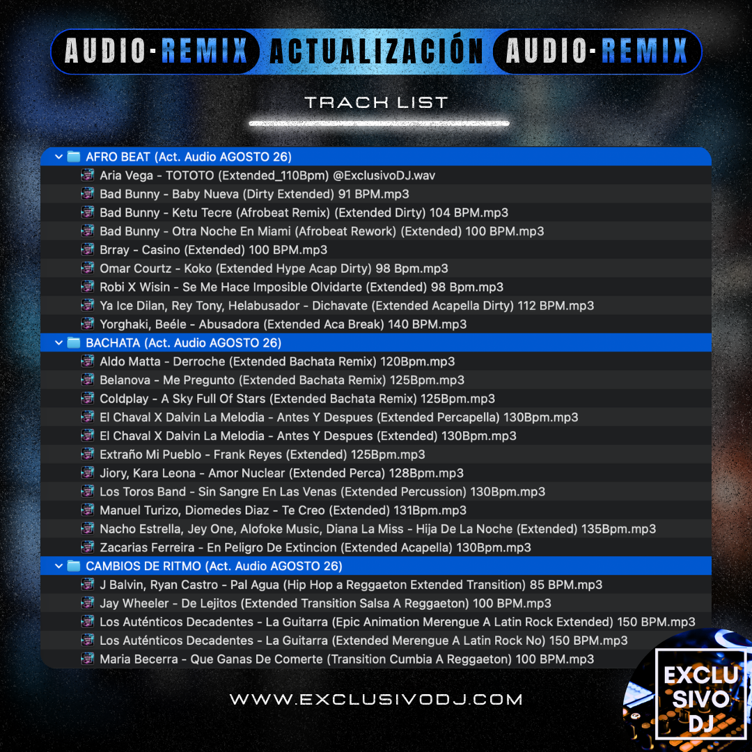 Acualización AGOSTO (Audio) 2026