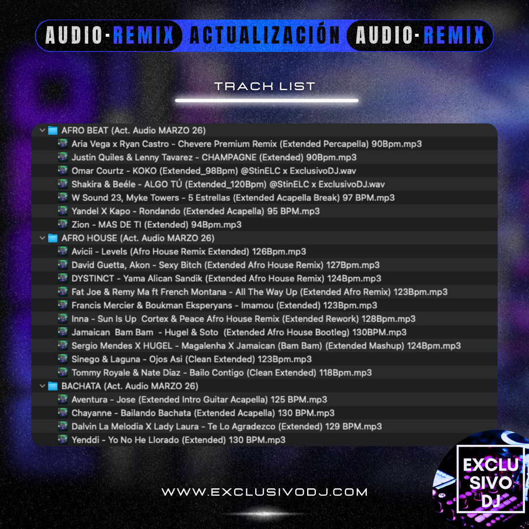ACTUALIZACIÓN MARZO 2026 (Audio) 🎧📀