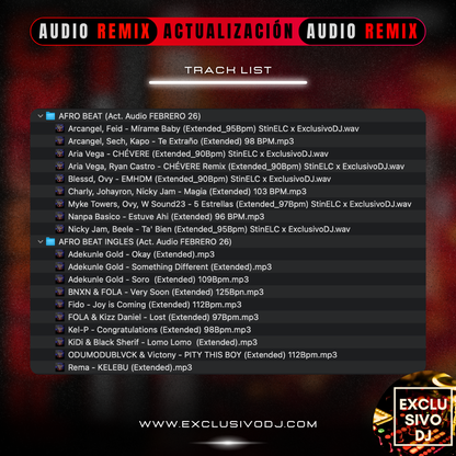 ACTUALIZACIÓN FEBRERO 2026 (Audio) 🎧📀