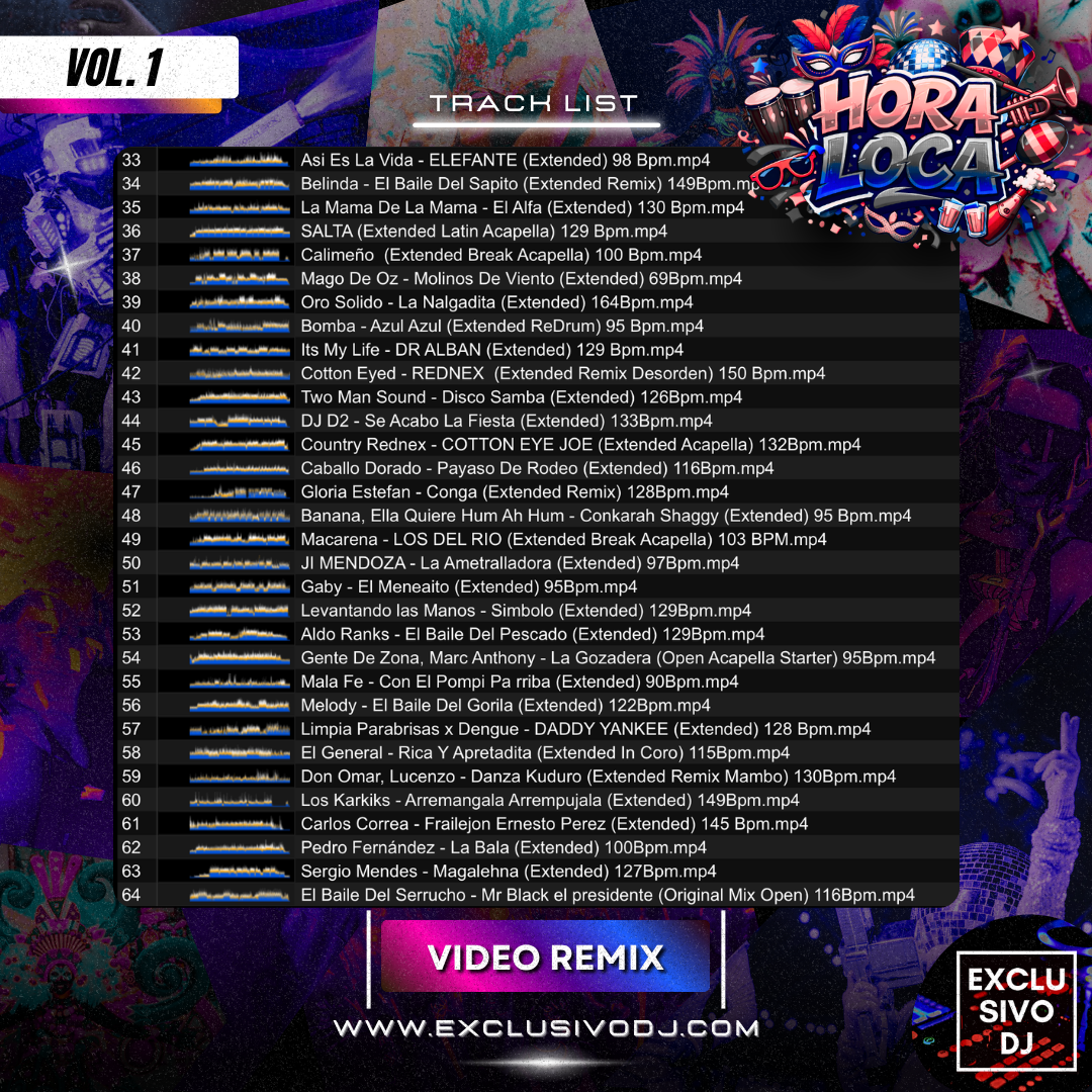 HORA LOCA (Extended Vol.1) Video