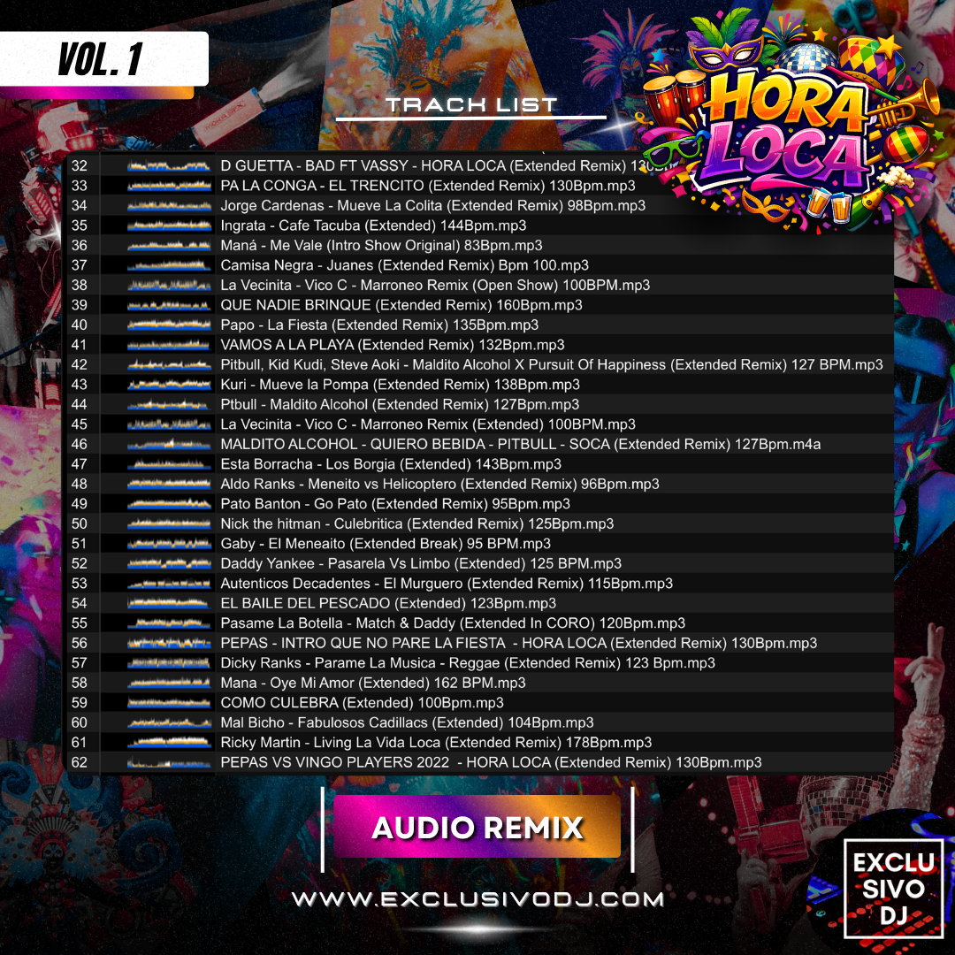 HORA LOCA (Extended Vol.1) Audio