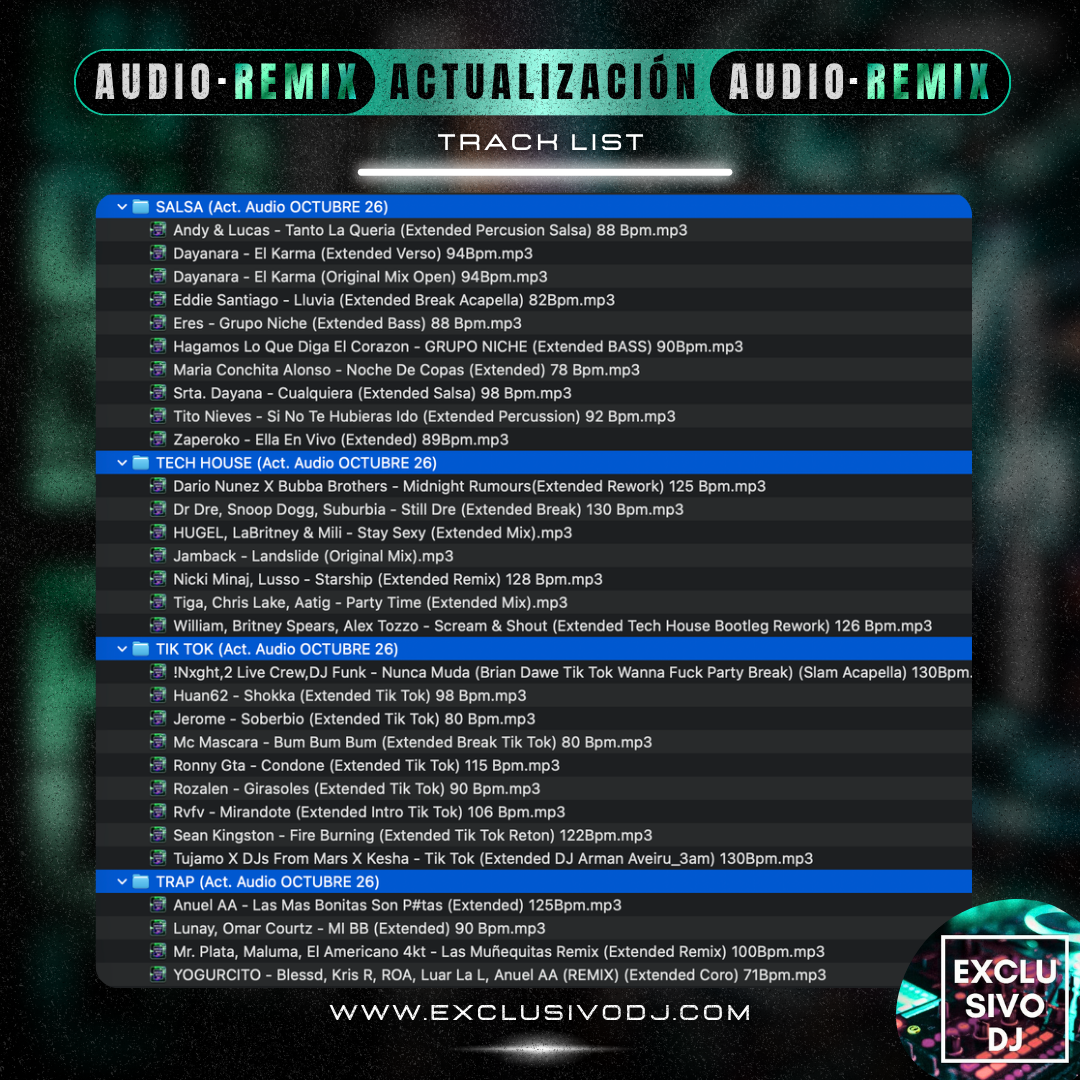 Actualización OCTUBRE (Audio) 2026 🟢🎶