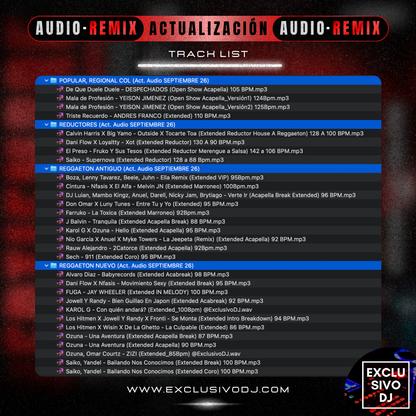 Actualización SEPTIEMBRE (Audio) 2026 🔴🎶