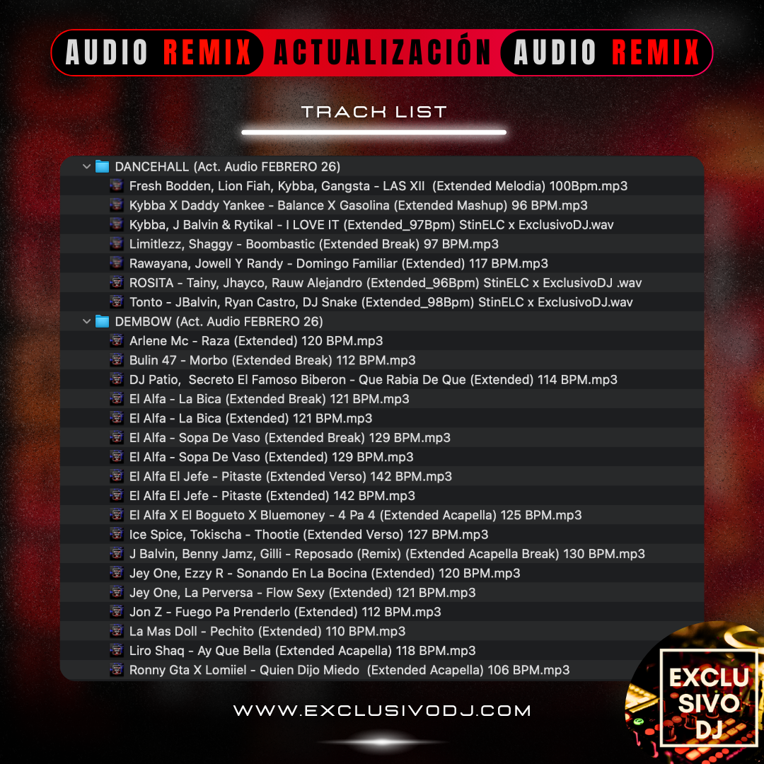 ACTUALIZACIÓN FEBRERO 2026 (Audio) 🎧📀