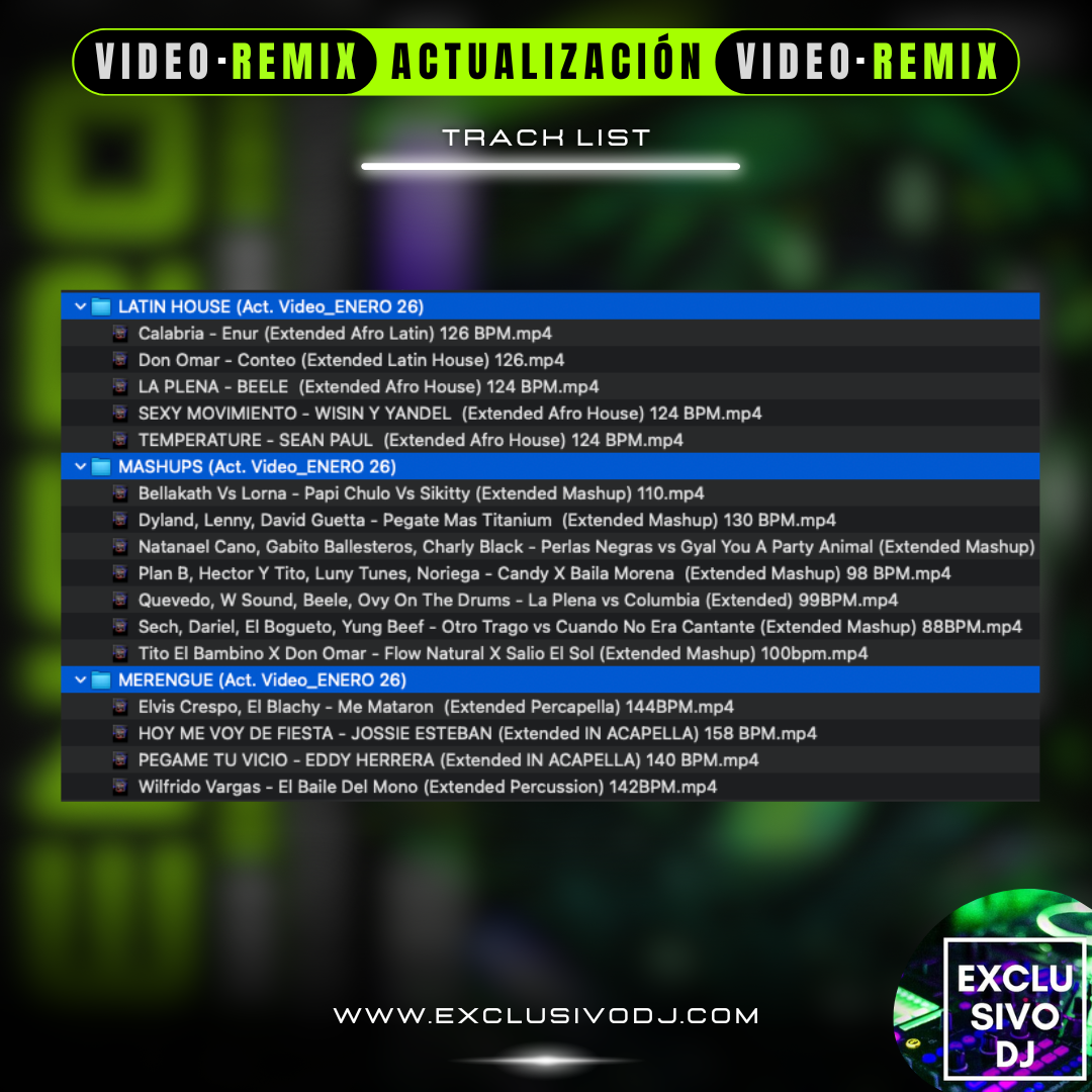 ACTUALIZACIÓN ENERO 2026 (Video) 🎧📀