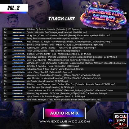 REGGAETON NUEVO (Extended Vol.2) Audio