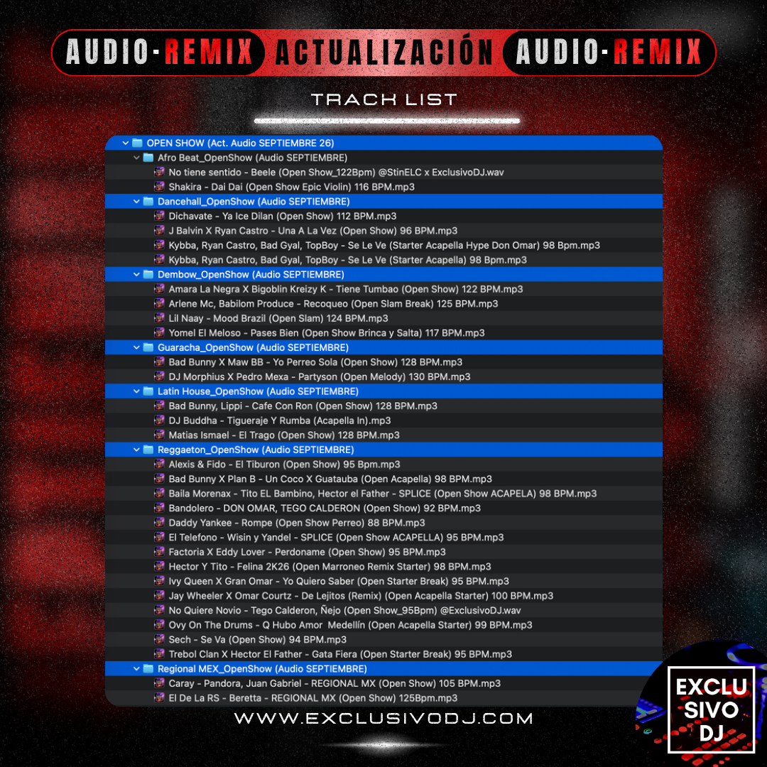 Actualización SEPTIEMBRE (Audio) 2026 🔴🎶