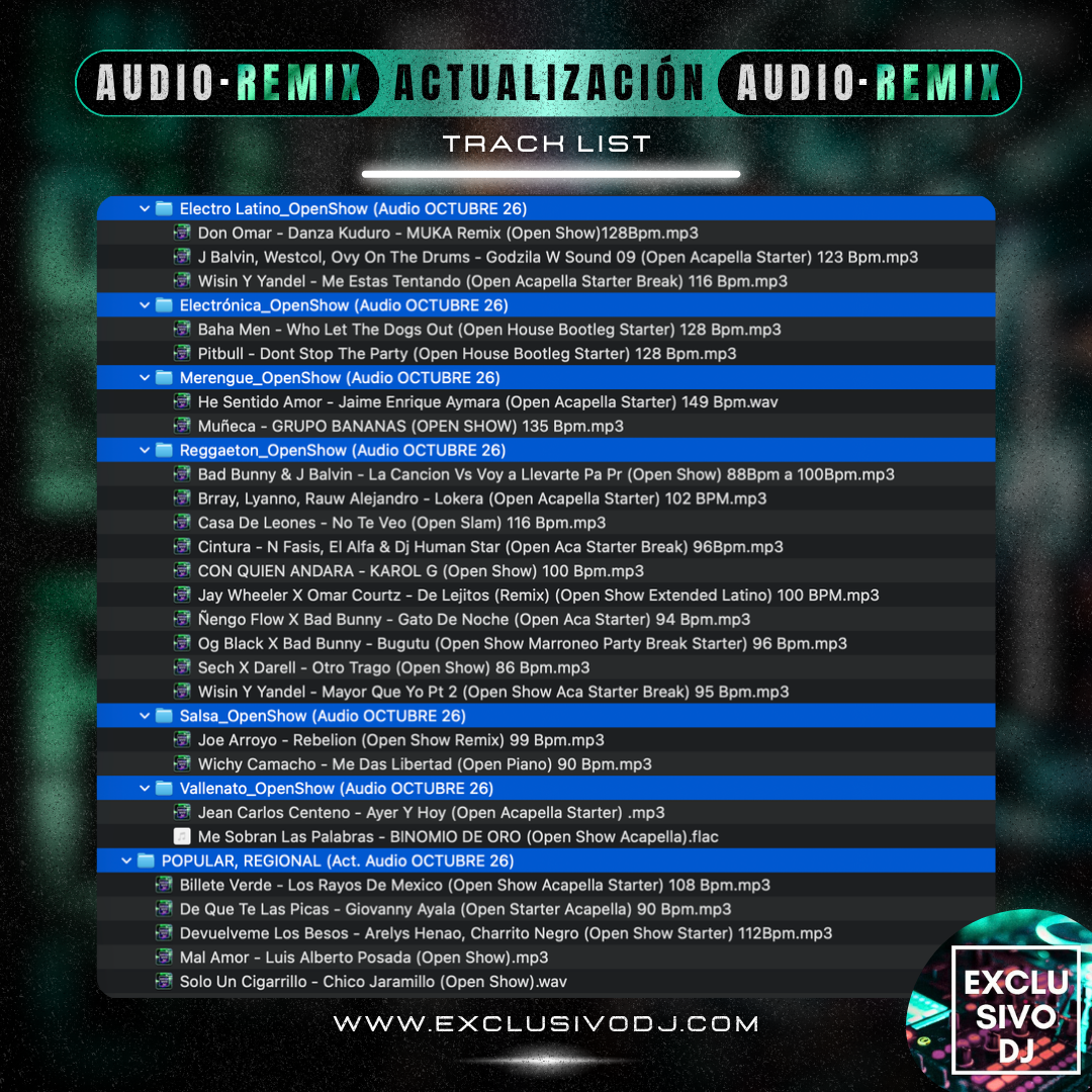 Actualización OCTUBRE (Audio) 2026 🟢🎶