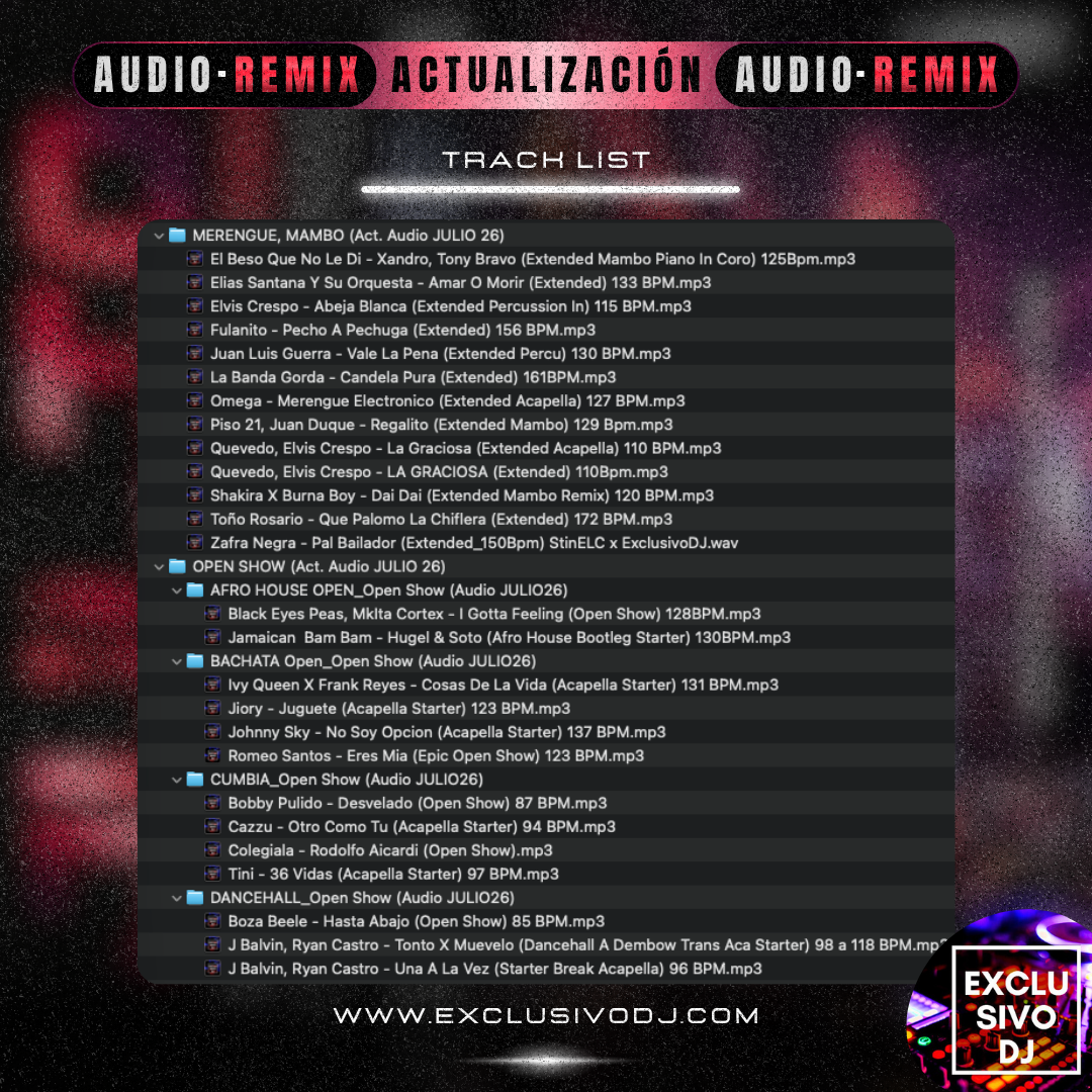 ACTUALIZACIÓN JULIO (Audio) 2026 🎧📀