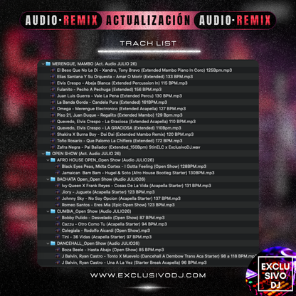 ACTUALIZACIÓN JULIO (Audio) 2026 🎧📀