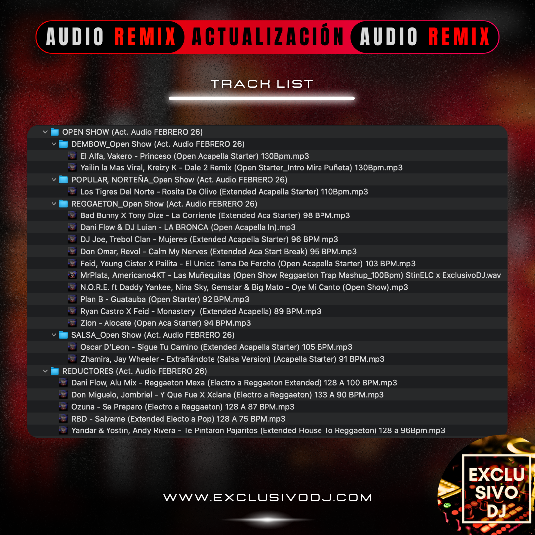 ACTUALIZACIÓN FEBRERO 2026 (Audio) 🎧📀