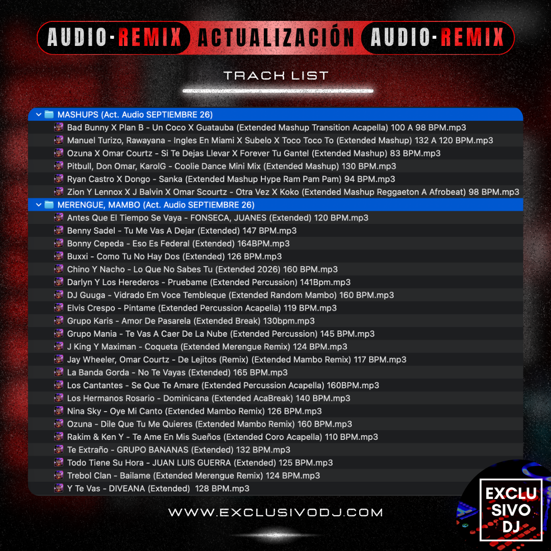 Actualización SEPTIEMBRE (Audio) 2026 🔴🎶