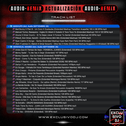 Actualización SEPTIEMBRE (Audio) 2026 🔴🎶