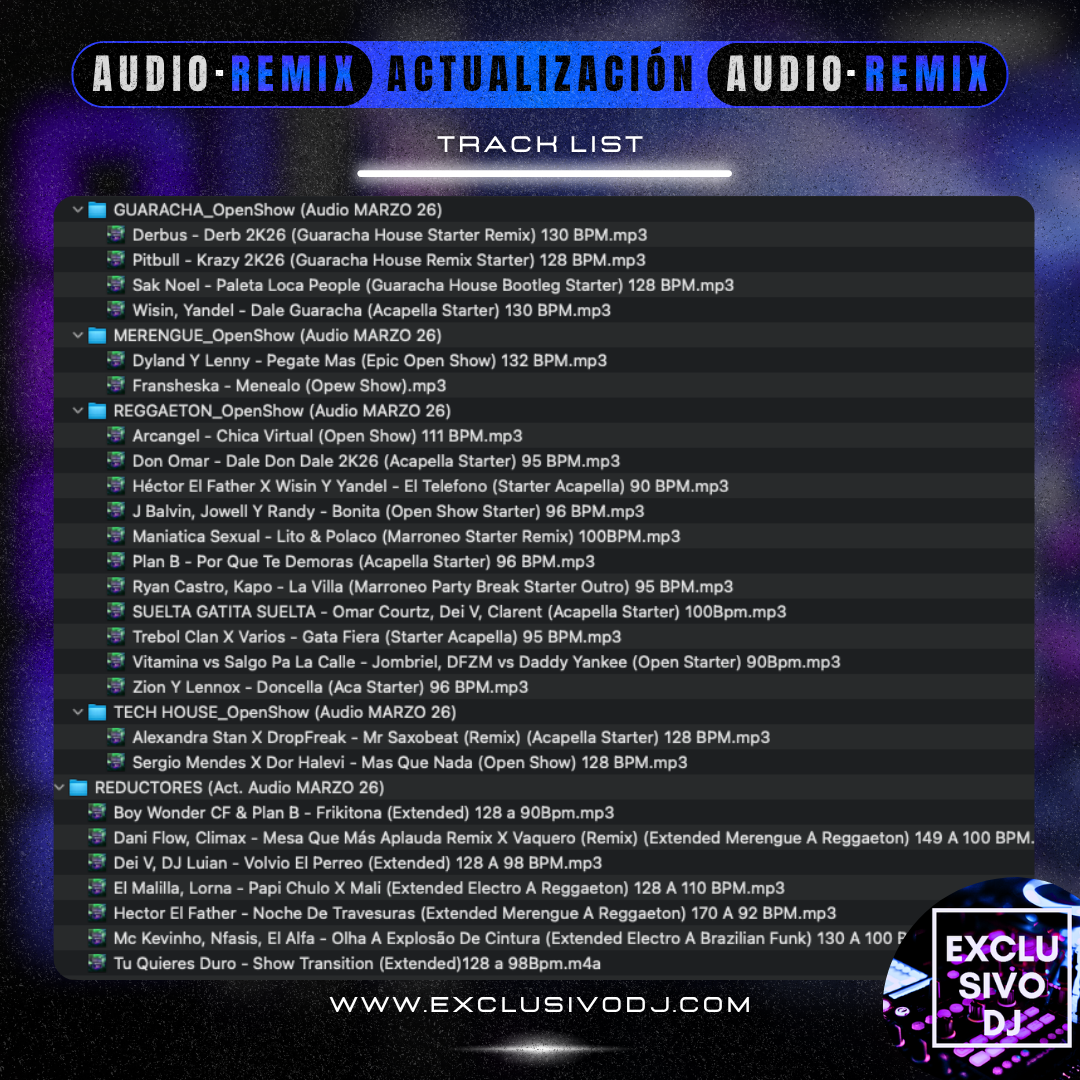 ACTUALIZACIÓN MARZO 2026 (Audio) 🎧📀