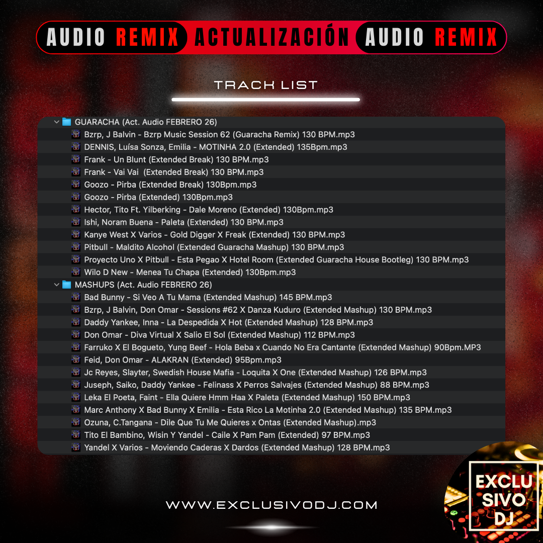 ACTUALIZACIÓN FEBRERO 2026 (Audio) 🎧📀