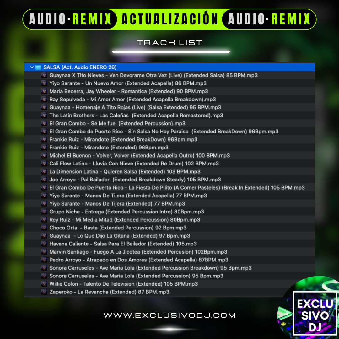 ACTUALIZACIÓN ENERO 2026 (Audio) 🎧📀