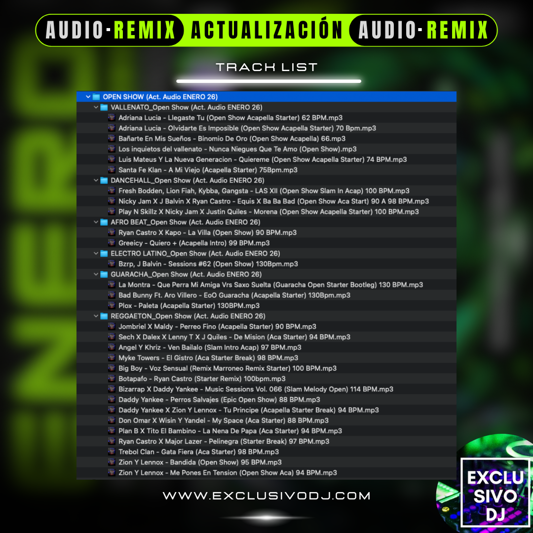 ACTUALIZACIÓN ENERO 2026 (Audio) 🎧📀