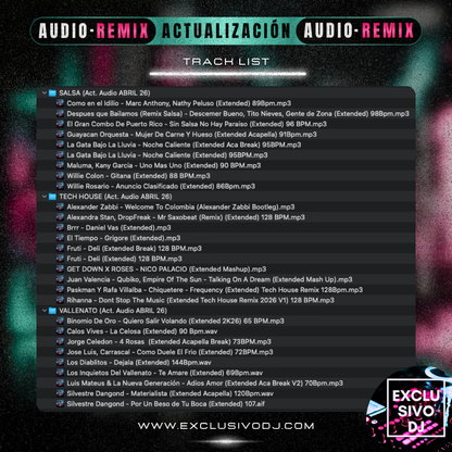 ACTUALIZACIÓN ABRIL (AUDIO) 2026 🎧📀