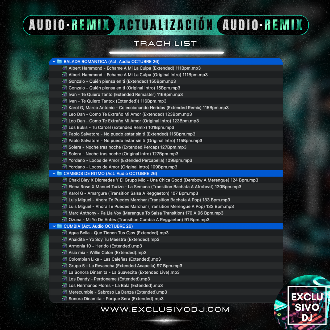 Actualización OCTUBRE (Audio) 2026 🟢🎶