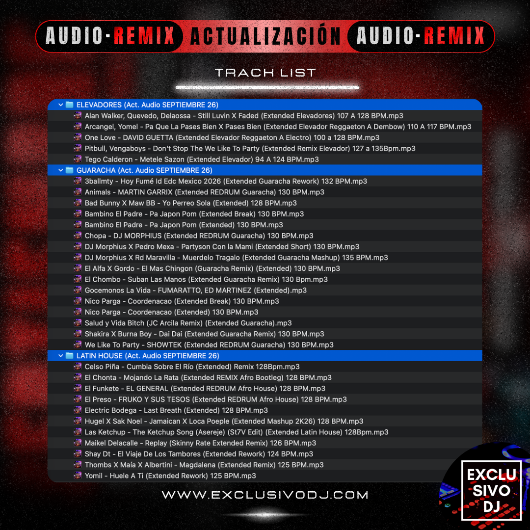 Actualización SEPTIEMBRE (Audio) 2026 🔴🎶