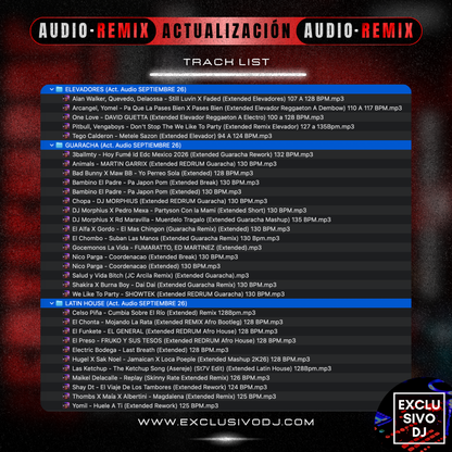 Actualización SEPTIEMBRE (Audio) 2026 🔴🎶