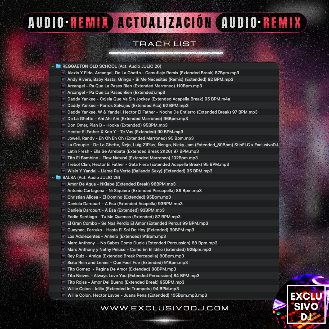 ACTUALIZACIÓN JULIO (Audio) 2026 🎧📀