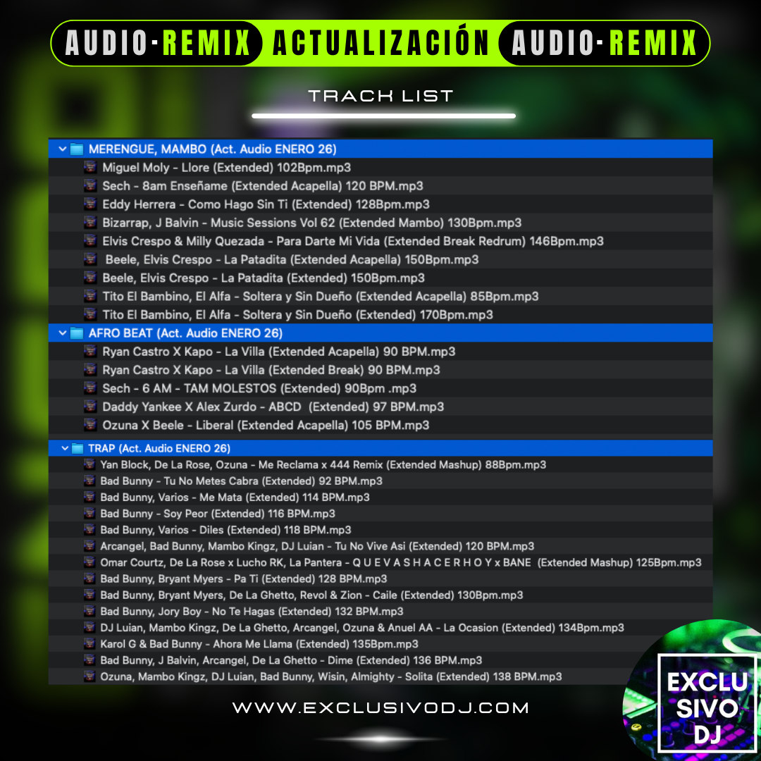 ACTUALIZACIÓN ENERO 2026 (Audio) 🎧📀