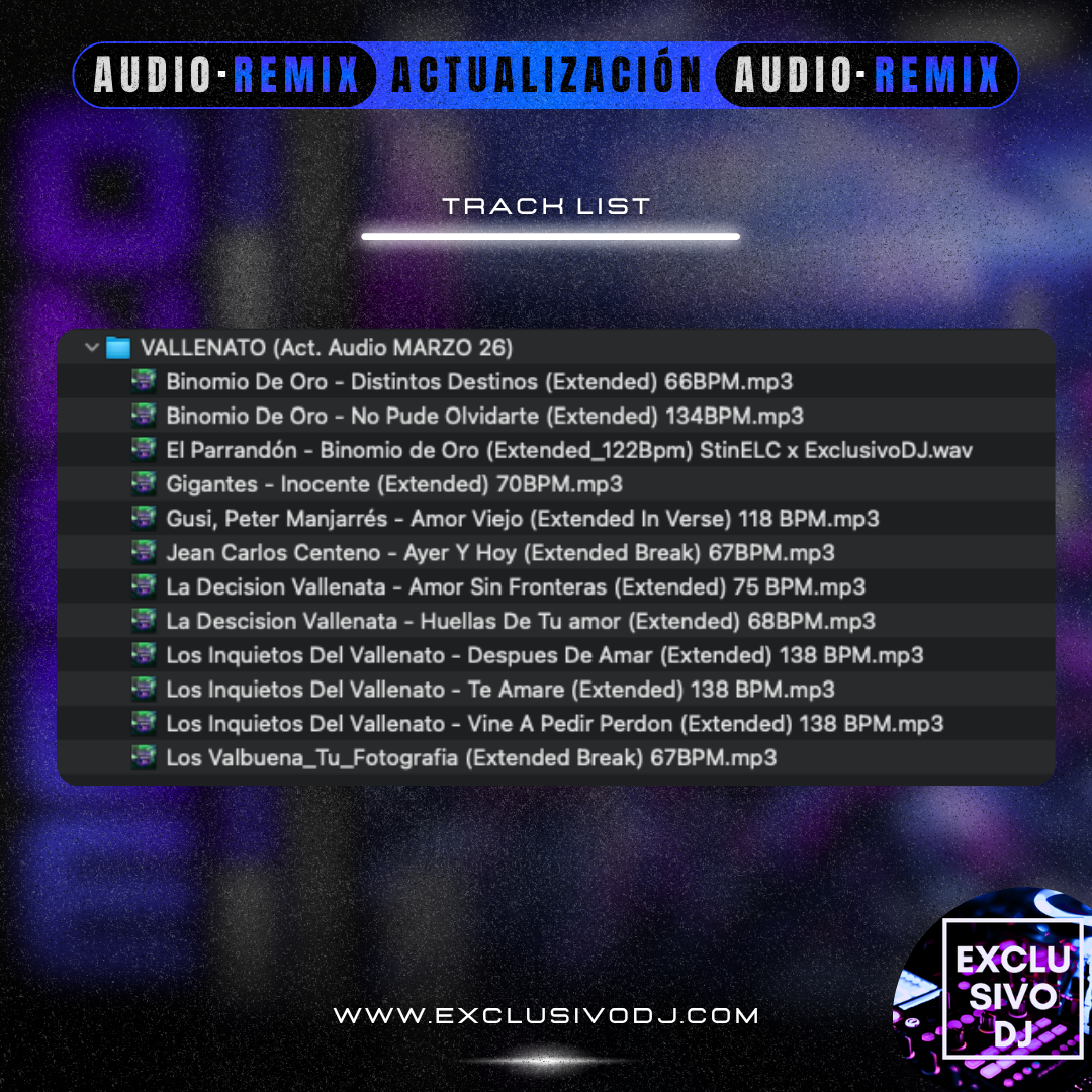ACTUALIZACIÓN MARZO 2026 (Audio) 🎧📀