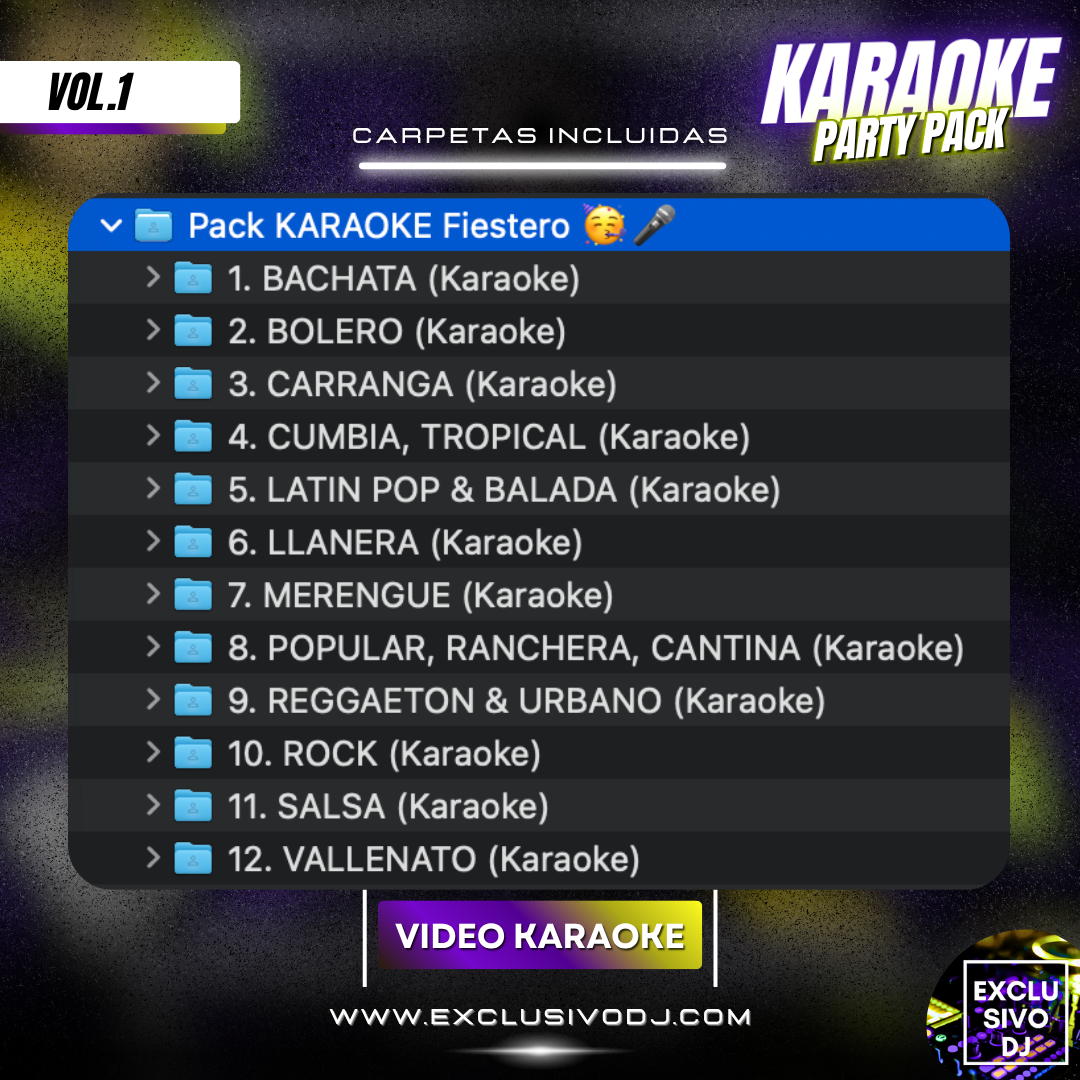 Pack KARAOKE Fiestero 🥳🎙️