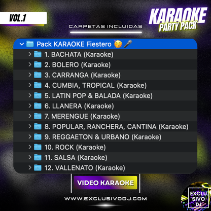 Pack KARAOKE Fiestero 🥳🎙️