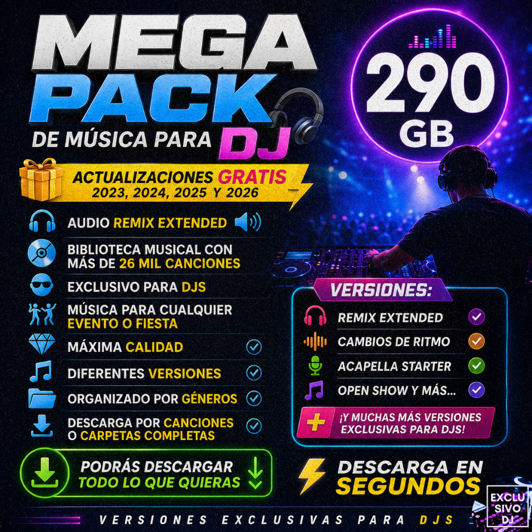 MEGA PACK TODOS LOS GENEROS (Audio) 🎧