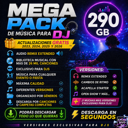 MEGA PACK TODOS LOS GENEROS (Audio) 🎧