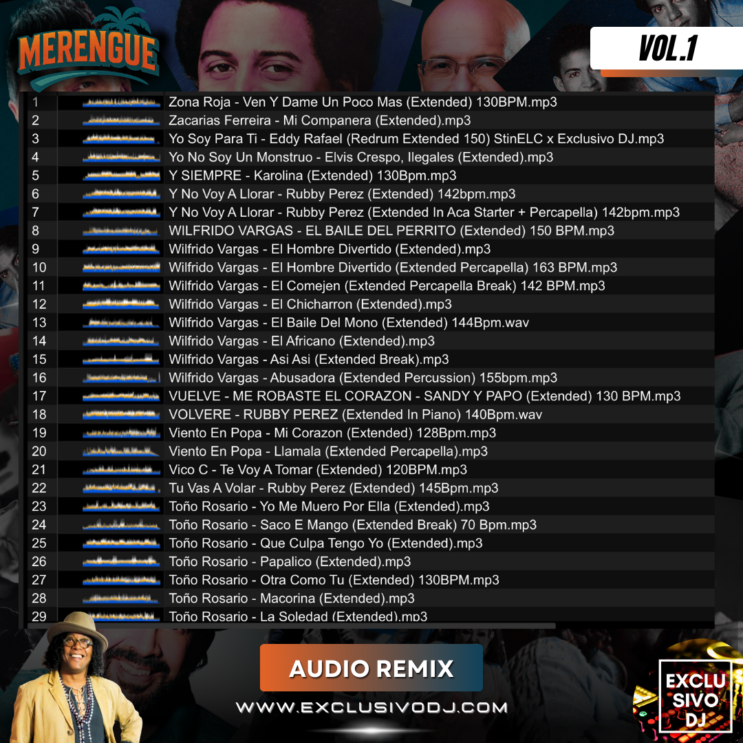 MERENGUE CLÁSICO - Extended (Vol.1) Audio