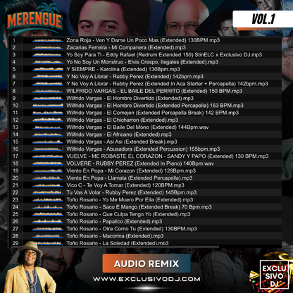 MERENGUE CLÁSICO - Extended (Vol.1) Audio