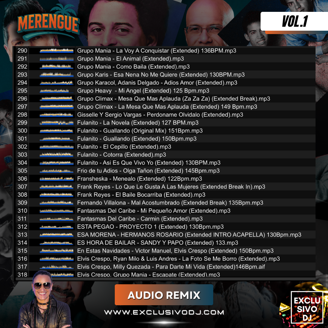 MERENGUE CLÁSICO - Extended (Vol.1) Audio