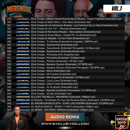MERENGUE CLÁSICO - Extended (Vol.1) Audio