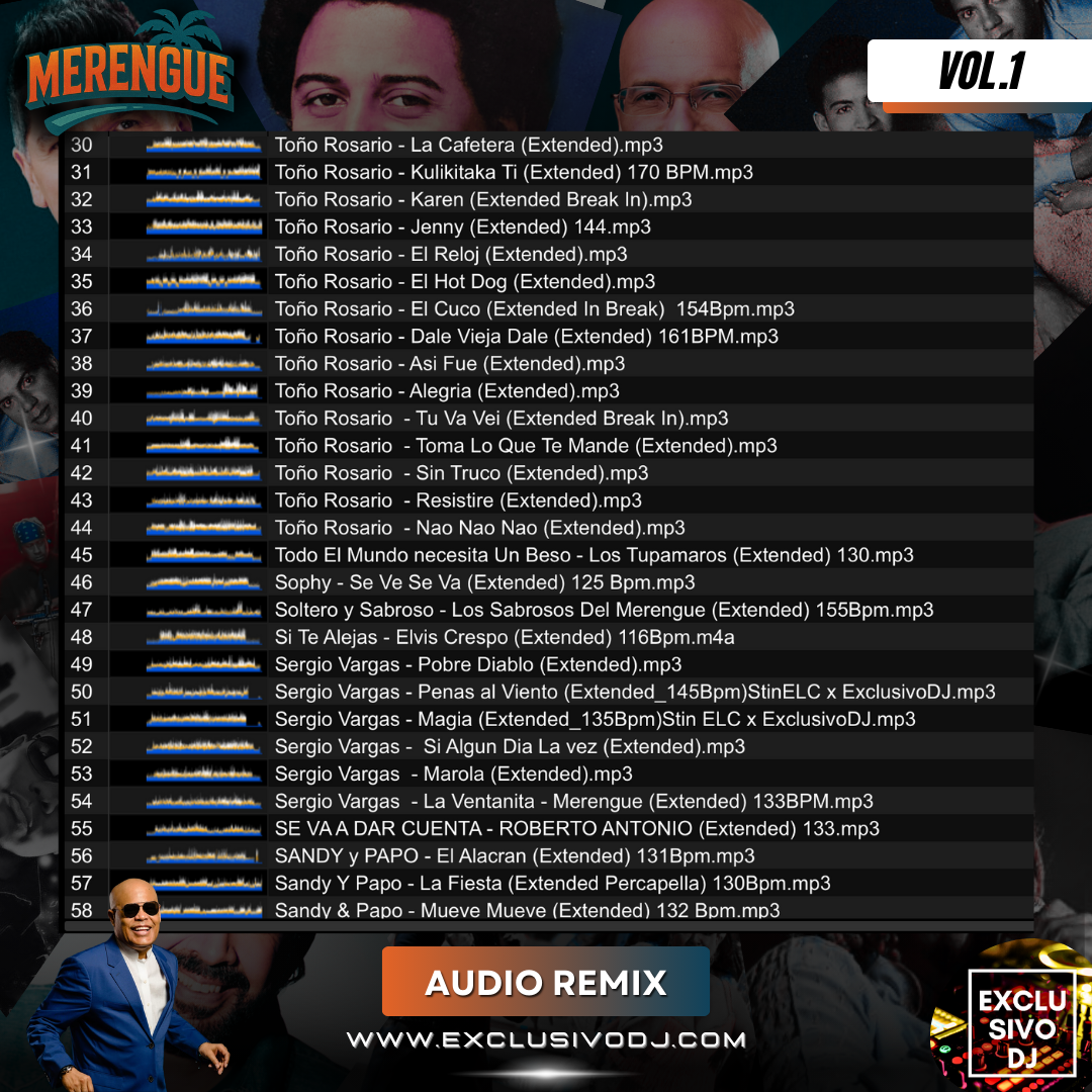 MERENGUE CLÁSICO - Extended (Vol.1) Audio