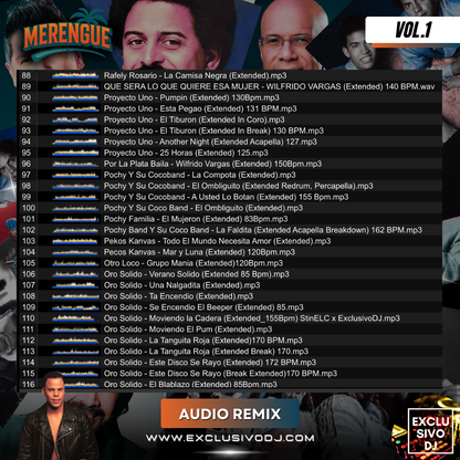 MERENGUE CLÁSICO - Extended (Vol.1) Audio