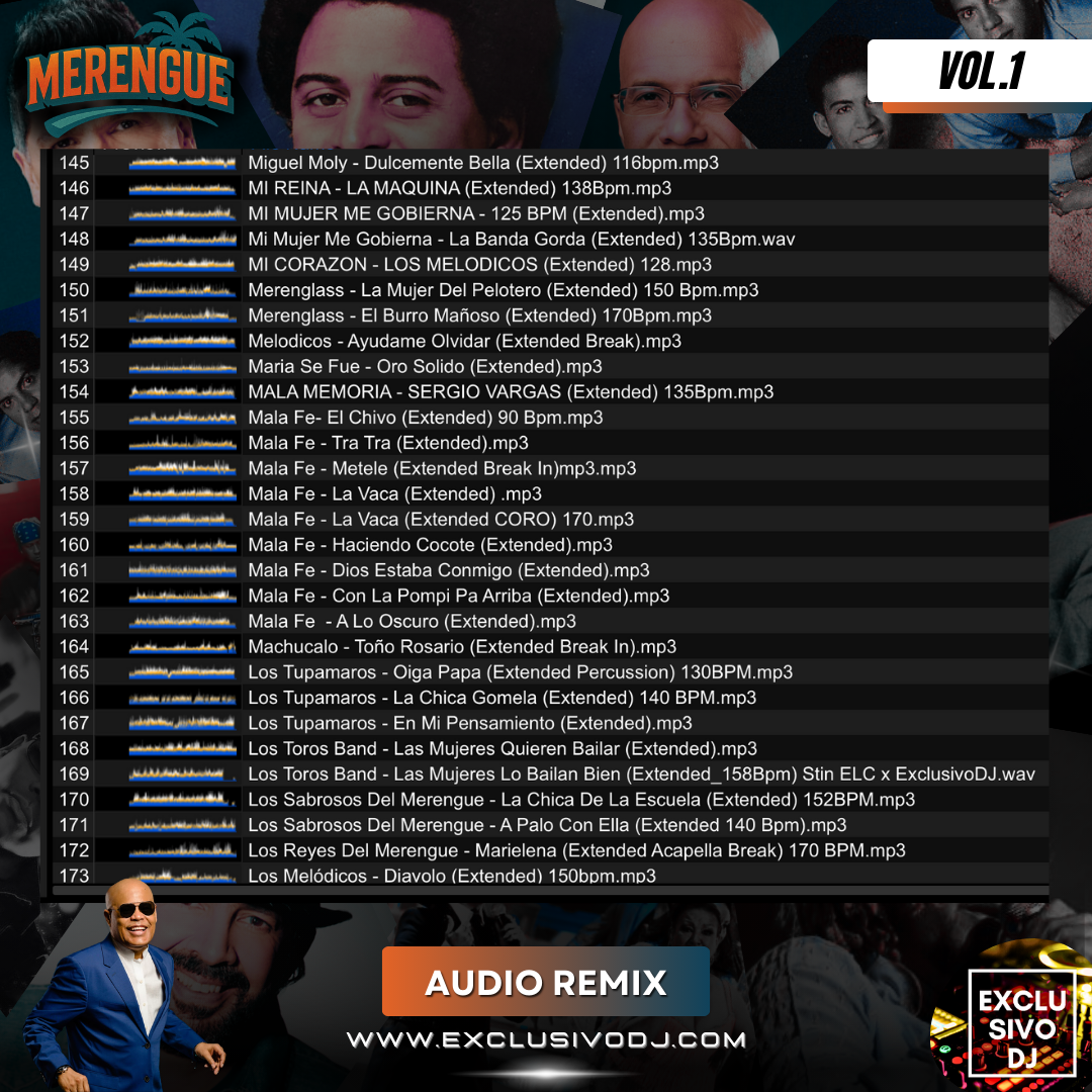 MERENGUE CLÁSICO - Extended (Vol.1) Audio
