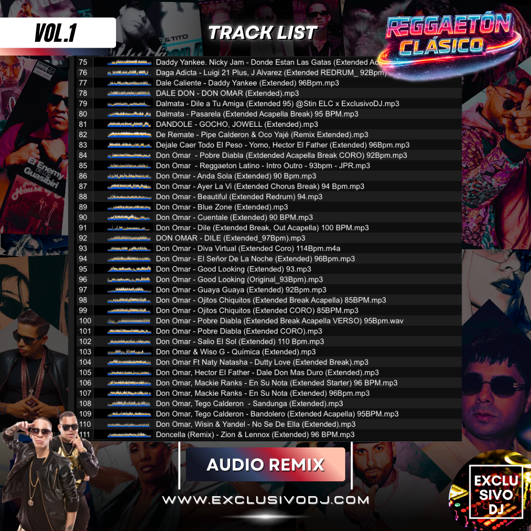 REGGAETON CLÁSICO (Extended Vol.1) Audio